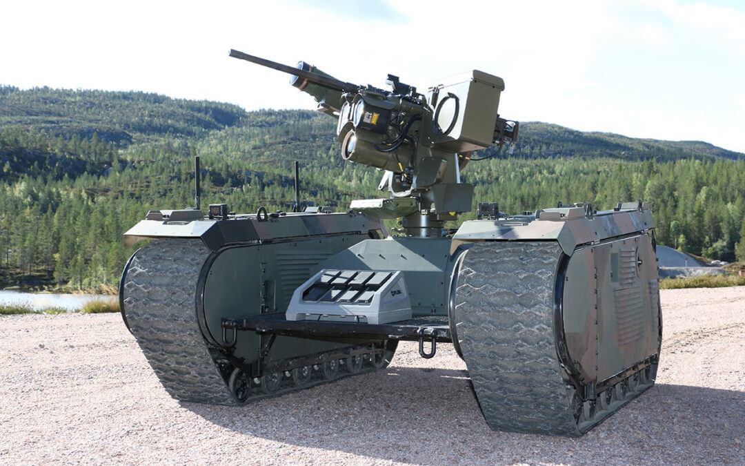 Composite Rubber Track and Robotic Combat Vehicule